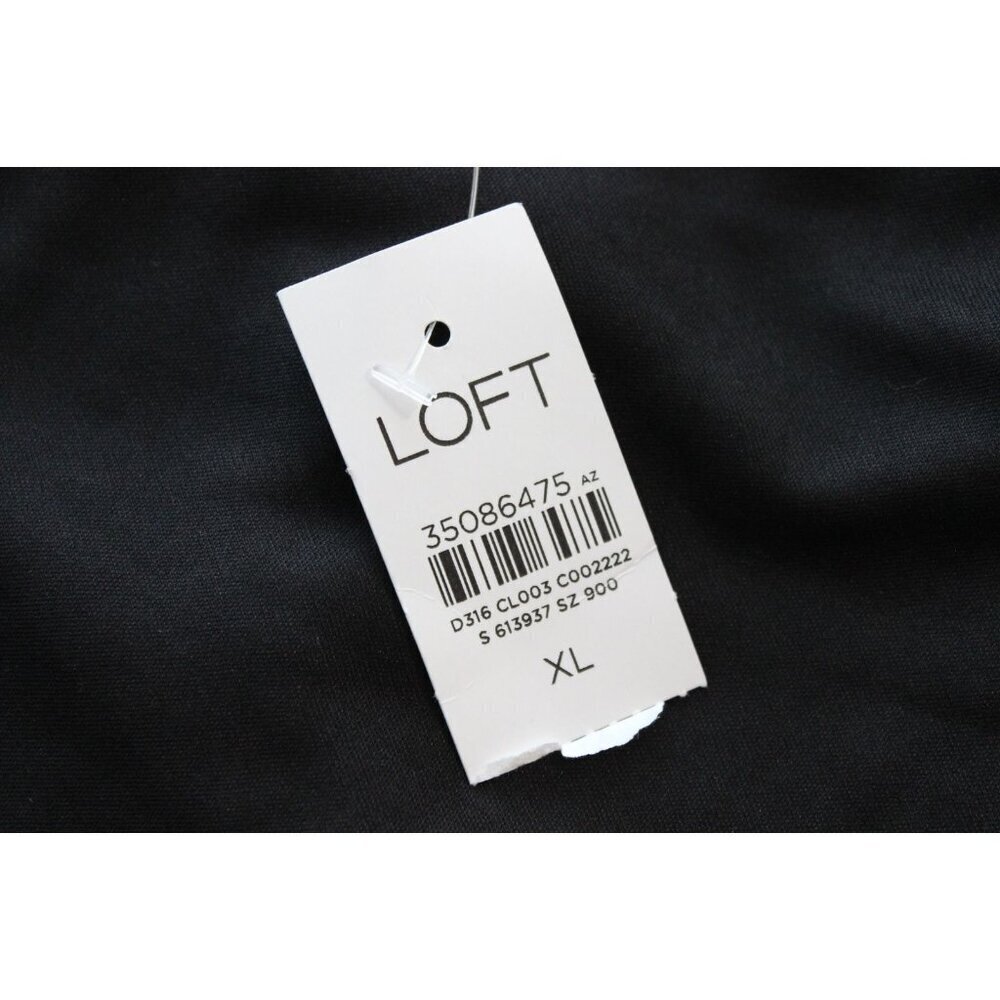 NWT LOFT Dress Size XL Gingham Puff Sleeve Faux Wrap Style Preppy Plaid Classic - Picture 12 of 13